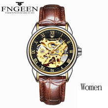 Load image into Gallery viewer, Women Watches Automatic Mechanical Watch Female Tourbillon Clock Reloj Mujer Skeleton Hour Top Brand Wristwatch Relogio Feminino