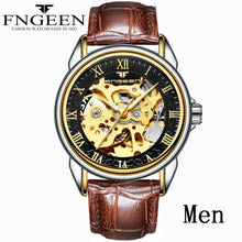 Load image into Gallery viewer, Women Watches Automatic Mechanical Watch Female Tourbillon Clock Reloj Mujer Skeleton Hour Top Brand Wristwatch Relogio Feminino