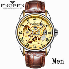 Load image into Gallery viewer, Women Watches Automatic Mechanical Watch Female Tourbillon Clock Reloj Mujer Skeleton Hour Top Brand Wristwatch Relogio Feminino