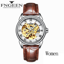 Load image into Gallery viewer, Women Watches Automatic Mechanical Watch Female Tourbillon Clock Reloj Mujer Skeleton Hour Top Brand Wristwatch Relogio Feminino