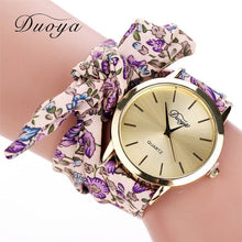 Load image into Gallery viewer, Fashion Women&#39;s Flower Star Bow Wristwatch Scarf Band Party Casual Watch relogio feminino Montre Femme Women Gift 328